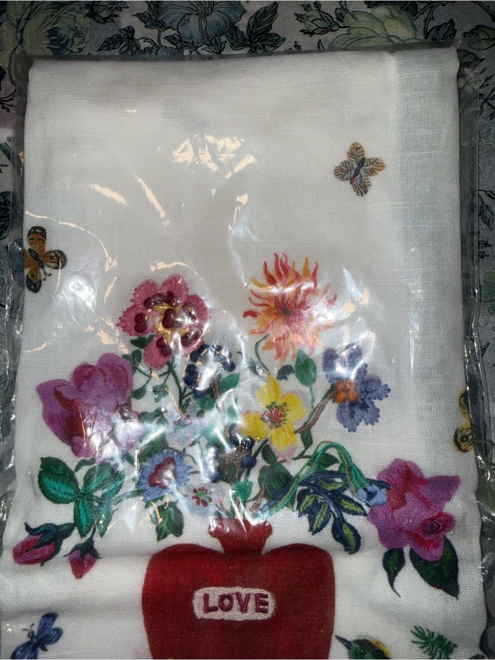 ANTHROPOLOGIE DISH TOWEL by NATHALIE LETE HEART DISH GUEST TOWEL❤️ BEAUTIFUL NEW - Picture 2 of 8